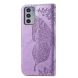 Чохол UniCase Butterfly Pattern для Motorola Edge 20 - Light Purple (289007LV). Фото 4 з 9