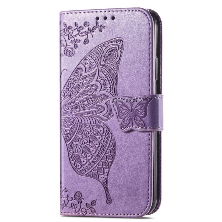Чохол UniCase Butterfly Pattern для Motorola Edge 20 - Light Purple: фото 3 з 9