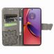 Чехол UniCase Butterfly Pattern для Motorola Moto G84 - Grey (339149H). Фото 2 из 5