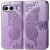 Чохол UniCase Butterfly Pattern для OnePlus Nord 4 - Light Purple: фото 1 з 5