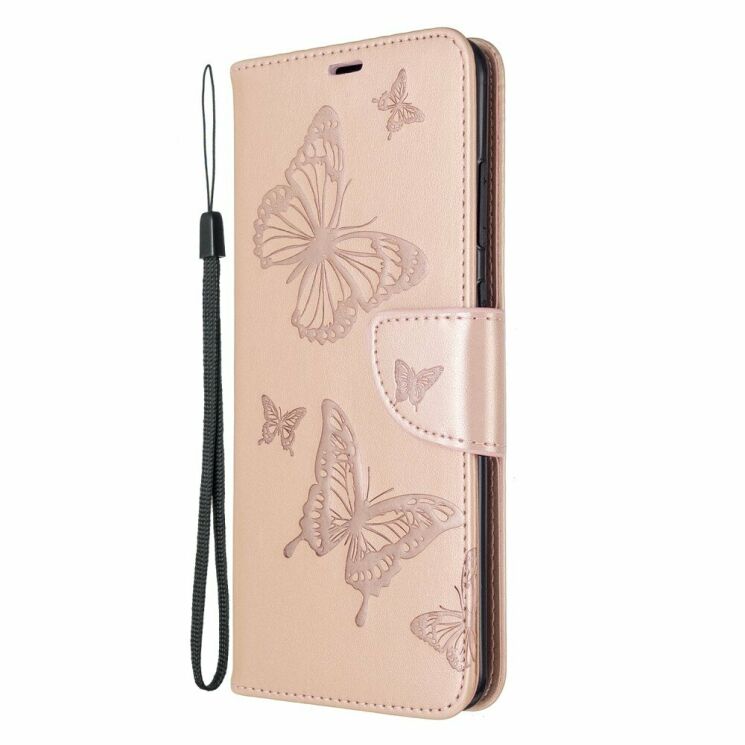 Чехол UniCase Butterfly Pattern для Samsung Galaxy S20 Ultra (G988) - Gold: фото 2 из 8
