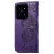 Чехол UniCase Butterfly Pattern для Xiaomi 14 Pro - Dark Purple (342144DV). Фото 4 из 5