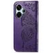 Чехол UniCase Butterfly Pattern для Xiaomi Redmi 13 - Dark Purple (358906DV). Фото 5 из 7