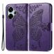 Чехол UniCase Butterfly Pattern для Xiaomi Redmi 13 - Dark Purple (358906DV). Фото 1 из 7