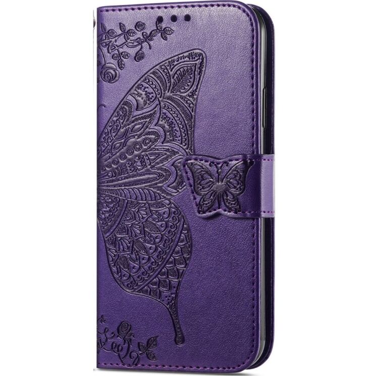 Чехол UniCase Butterfly Pattern для Xiaomi Redmi 13 - Dark Purple: фото 6 из 7