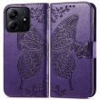 Чехол UniCase Butterfly Pattern для Xiaomi Redmi Note 14 5G - Dark Purple (373311DV)