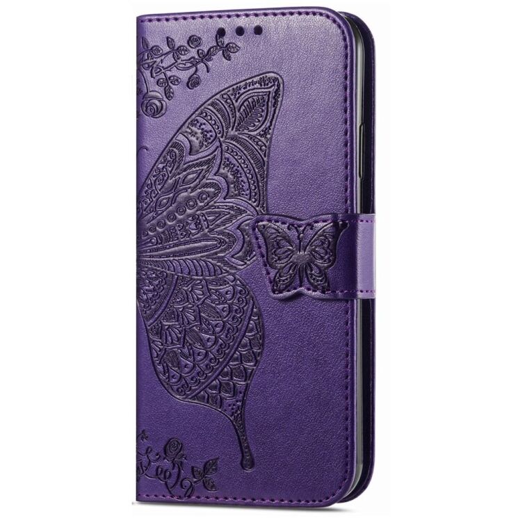 Чехол UniCase Butterfly Pattern для Xiaomi Redmi Note 14 5G - Dark Purple: фото 4 из 9