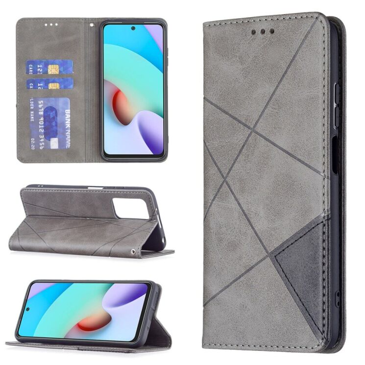 Чехол UniCase Geometric Pattern для Xiaomi Redmi 10 / 10 (2022) / 10 Prime - Grey: фото 1 из 9