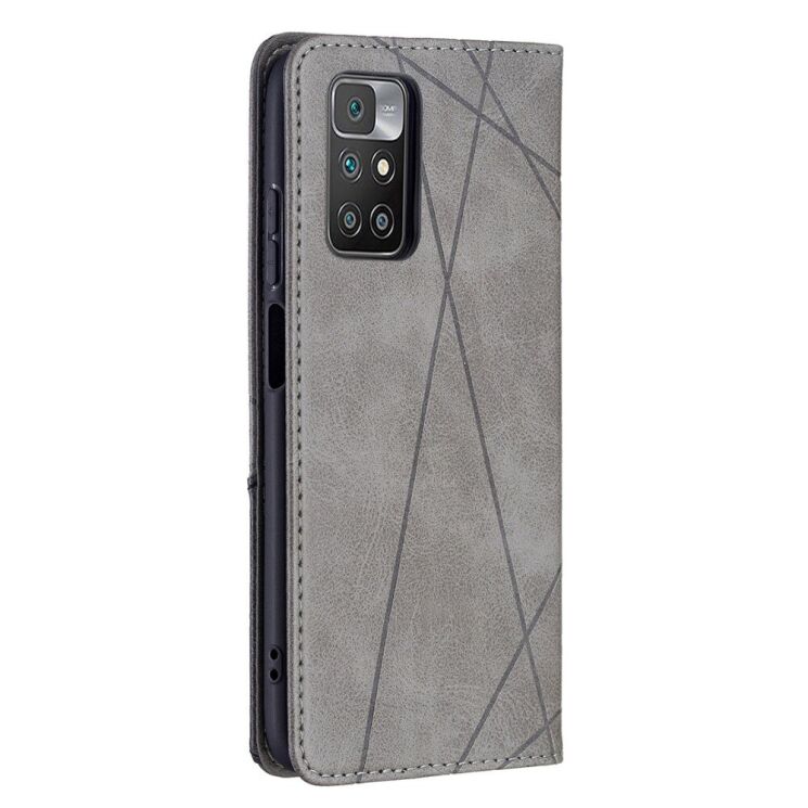 Чехол UniCase Geometric Pattern для Xiaomi Redmi 10 / 10 (2022) / 10 Prime - Grey: фото 4 из 9