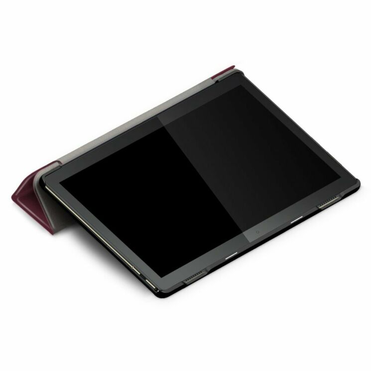 Чохол UniCase Slim для Lenovo Tab M10 X605 - Wine Red: фото 7 з 8