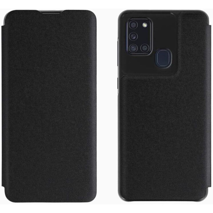 Чохол Wallet Flip Cover для Samsung Galaxy A21s (A217) GP-FWA217AMABW - Black: фото 1 з 7