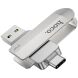 Флеш-накопичувач Hoco UD10 32GB 2 in 1 USB3.0/Type-C - Silver (989912S). Фото 1 з 8