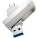 Флеш-накопичувач Hoco UD10 32GB 2 in 1 USB3.0/Type-C - Silver (989912S). Фото 2 з 8