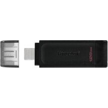 Флеш-накопичувач Kingston DT 70 128GB Type-C (DT70/128GB) - Black: фото 1 з 6