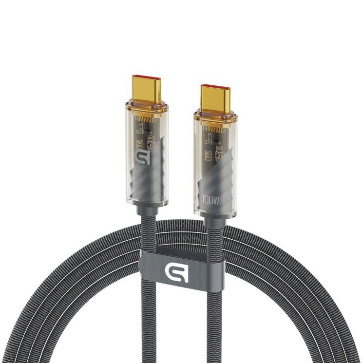 Кабель ArmorStandart AT-C1T Type-C to Type-C (100W, 1м) - Grey: фото 1 з 1