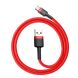 Кабель Baseus Cafule USB to Type-C (3A, 0.5m) CATKLF-A09 - Red (895937R). Фото 2 з 18