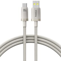 Кабель Baseus Titanium Alloy USB to Type-C (100W, 1m) P10378102 - Galaxy Titanium Gold: фото 1 з 20