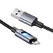 Кабель Hoco U144 USB to Type-C (3A, 1.2m) - Black (896455B). Фото 3 з 6
