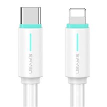 Кабель USAMS SJ735 Type-C to Lightning (30W, 2.4A, 1m) - White: фото 1 из 13