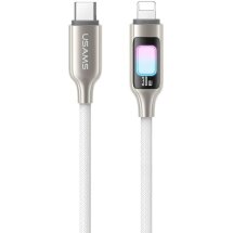 Кабель USAMS US-SJ749 Type-C to Lightning (30W, 1.2m) - Titanium: фото 1 из 13