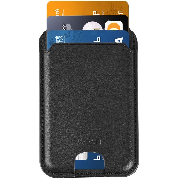 Кардхолдер WIWU MW-003 Mag Wallet Pro - Black: фото 5 из 14