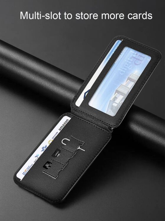 Кардхолдер WIWU MW-003 Mag Wallet Pro - Black: фото 9 из 14