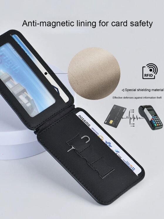 Кардхолдер WIWU MW-003 Mag Wallet Pro - Black: фото 12 из 14