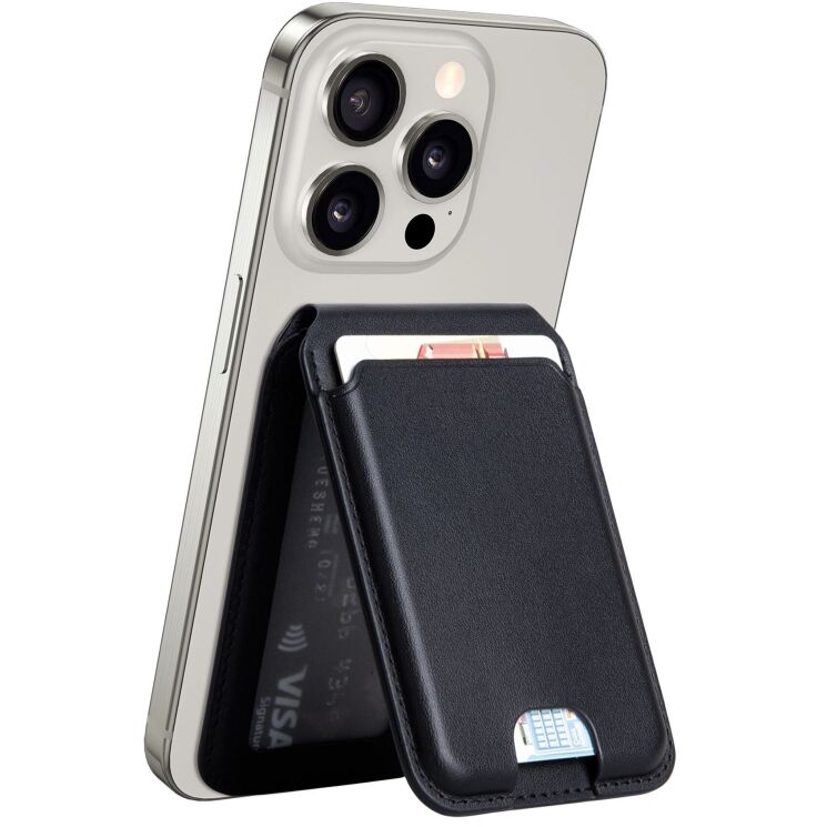 Кардхолдер WIWU MW-003 Mag Wallet Pro - Black: фото 2 из 14