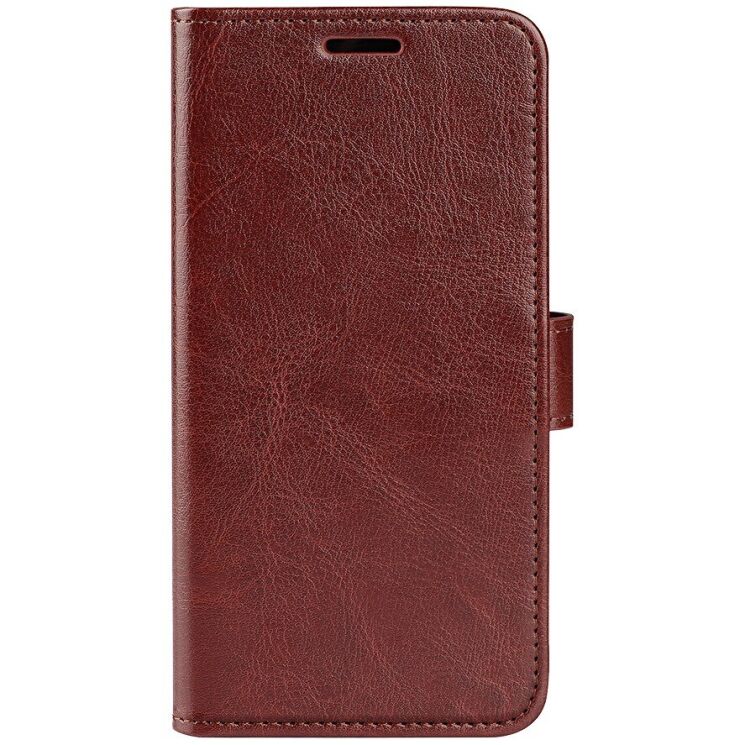 Класичний чохол-книжка Deexe Wallet Style для Motorola Moto G06 - Brown: фото 4 з 7