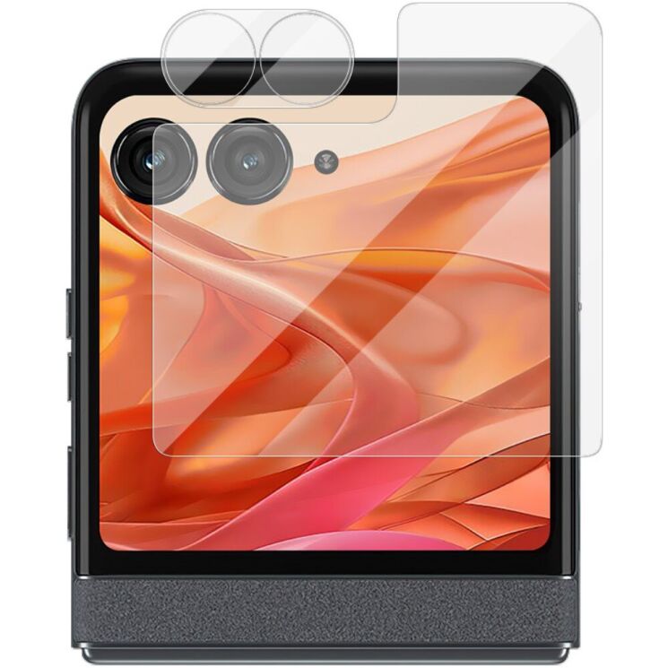 Комплект защитных стекол (на экран и камеру) IMAK Dual Guard для Motorola Razr 50: фото 3 из 11