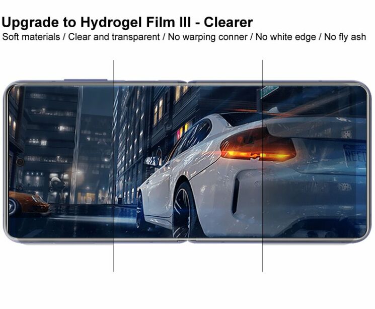 Комплект защитных пленок (на экран и заднюю панель) IMAK Soft Clearer Hydrogel Film для Samsung Galaxy Flip: фото 9 из 14