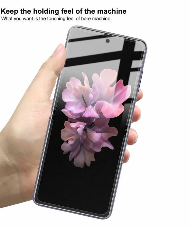 Комплект защитных пленок (на экран и заднюю панель) IMAK Soft Clearer Hydrogel Film для Samsung Galaxy Flip: фото 11 из 14