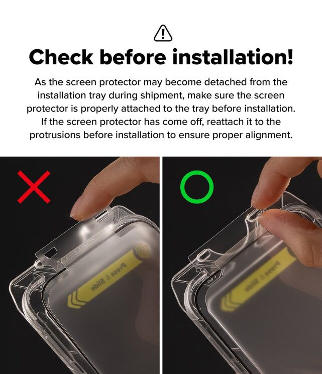 Комплект защитных стекол (2шт) Ringke Easy Slide Privacy для iPhone 16 Pro Max (8809961789724) - Black: фото 21 из 21