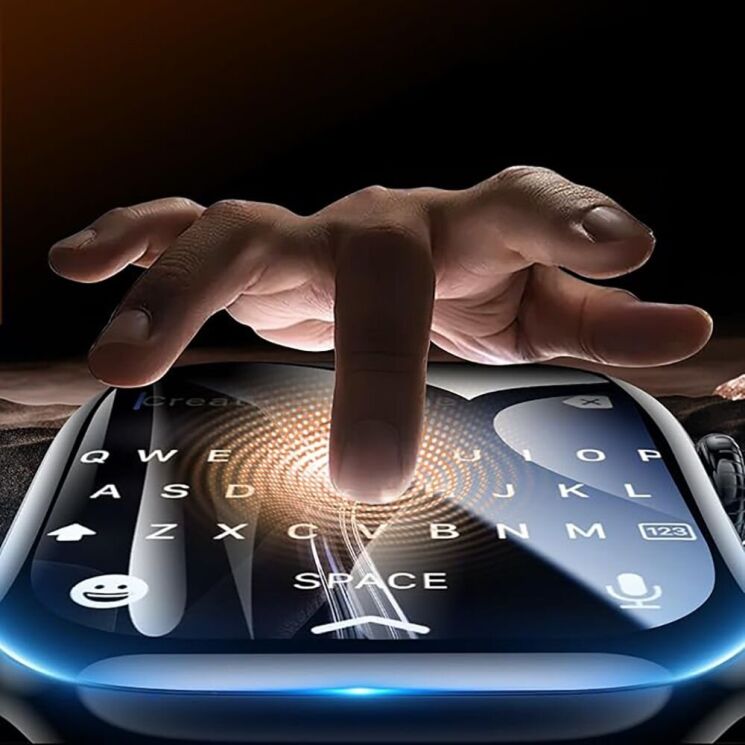 Комплект защитных стекол (3шт) Tech-Protect Easy Set Flex+ для Apple Watch 10 / 11 46 mm - Black: фото 4 из 4