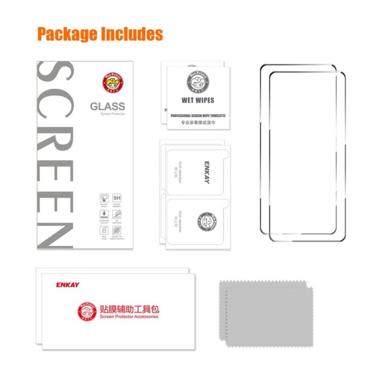 Комплект защитных стекол HAT PRINCE Full Glue для Xiaomi Redmi Note 13 5G / 13 Pro 5G - Black: фото 8 из 10