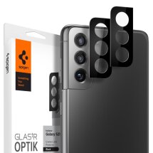 Комплект захисних стекол Spigen (SGP) Optik Lens Protector для Samsung Galaxy S21 (G991) - Black: фото 1 з 15