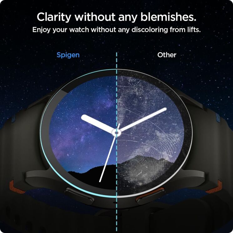 Комплект защитных стекол Spigen (SGP) Screen Protector EZ Fit Glas.tR (FW) для Samsung Galaxy Watch 7 (40mm): фото 11 из 11