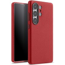 Кожаный чехол MELKCO Leather Case Magnetic для Samsung Galaxy S25 Ultra (S938) - Red: фото 1 из 10