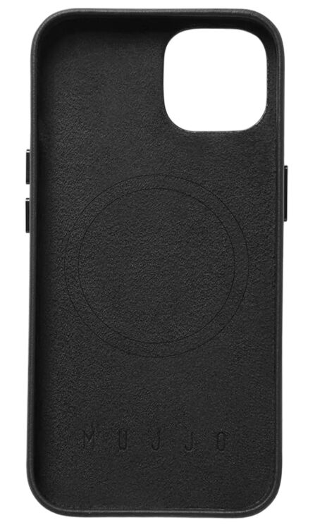 Кожаный чехол MUJJO Full Leather для Apple iPhone 15 - Black: фото 6 из 12