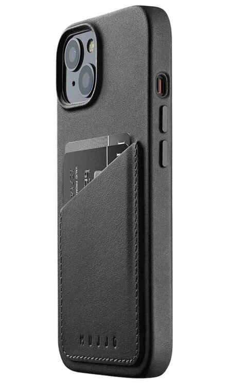 Кожаный чехол MUJJO Full Leather для Apple iPhone 15 - Black: фото 1 из 12