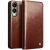 Кожаный чехол QIALINO Classic Case для Samsung Galaxy S25 Edge (S937) - Brown: фото 1 из 13