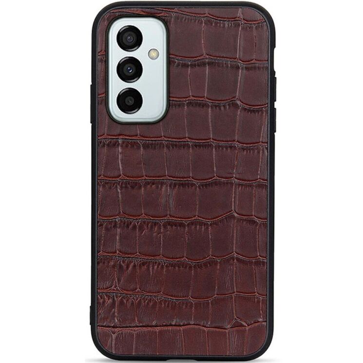 Кожаный чехол UniCase Croco Skin для Samsung Galaxy M23 (M236) - Brown: фото 1 из 4