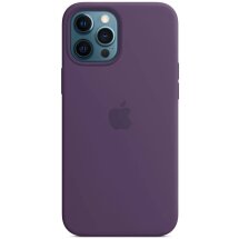 Оригинальный чехол MagSafe Silicone Case для Apple iPhone 12 Pro Max (MK083) - Amethyst: фото 1 из 4