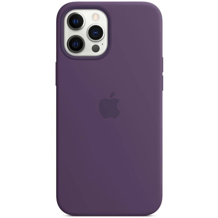 Оригинальный чехол MagSafe Silicone Case для Apple iPhone 12 Pro Max (MK083) - Amethyst: фото 3 из 4