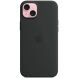 Оригинальный чехол Silicone Case with MagSafe для Apple iPhone 15 Plus (MT103) - Black (339765B). Фото 1 из 5