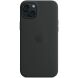 Оригинальный чехол Silicone Case with MagSafe для Apple iPhone 15 Plus (MT103) - Black (339765B). Фото 5 из 5