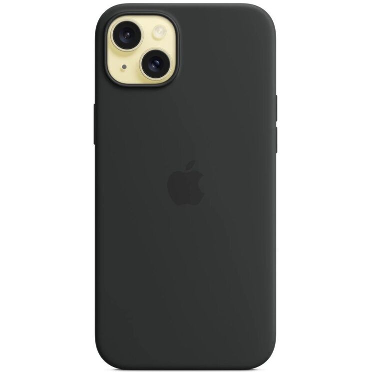 Оригинальный чехол Silicone Case with MagSafe для Apple iPhone 15 Plus (MT103) - Black: фото 2 из 5