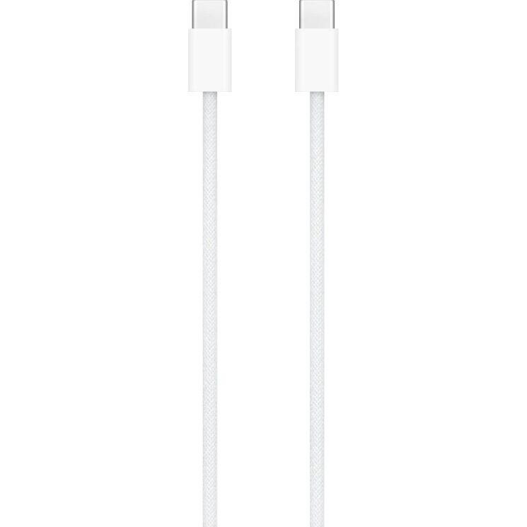 Оригинальный кабель Apple Type-C to Type-C (60W, 1m) MW493ZM/A - White: фото 2 из 2