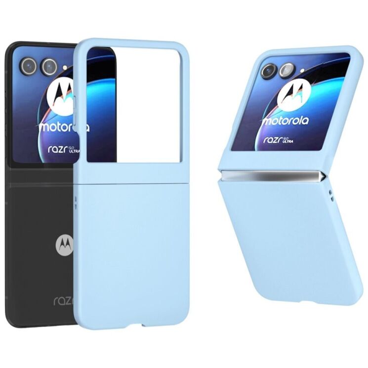 Пластиковый чехол Deexe Hard Shell (FF) для Motorola Razr 50 - Baby Blue: фото 1 из 7