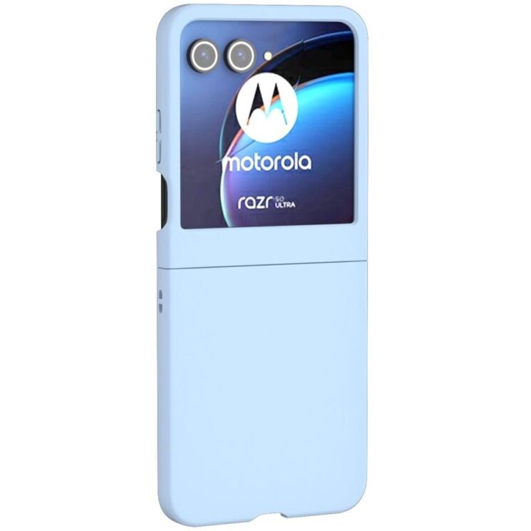 Пластиковый чехол Deexe Hard Shell (FF) для Motorola Razr 50 - Baby Blue: фото 2 из 7